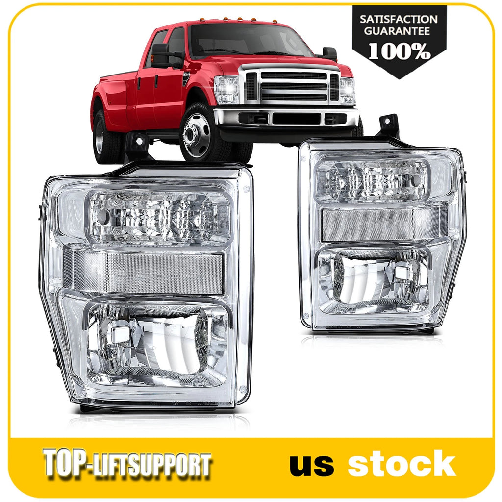 Chrome Headlight Assembly for Ford F-250 F-350 F-450 F-550 Super Duty