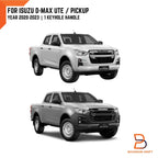 Matte Black Door Handle Cover Trim for Isuzu D-Max Ute SX (2020-2023)