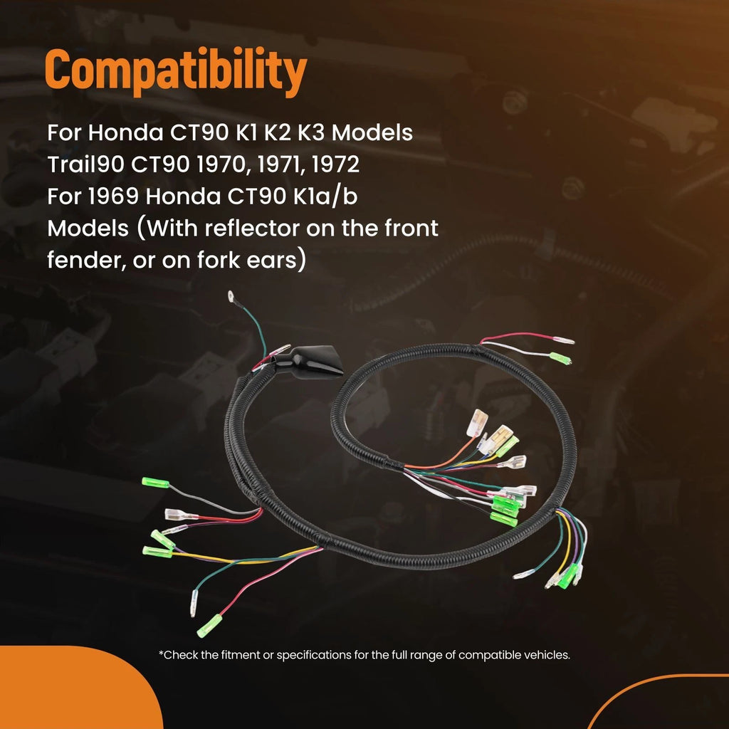 Complete Wire Kit for Honda CT90 Trail90 (1970–1972) 32100-102-000