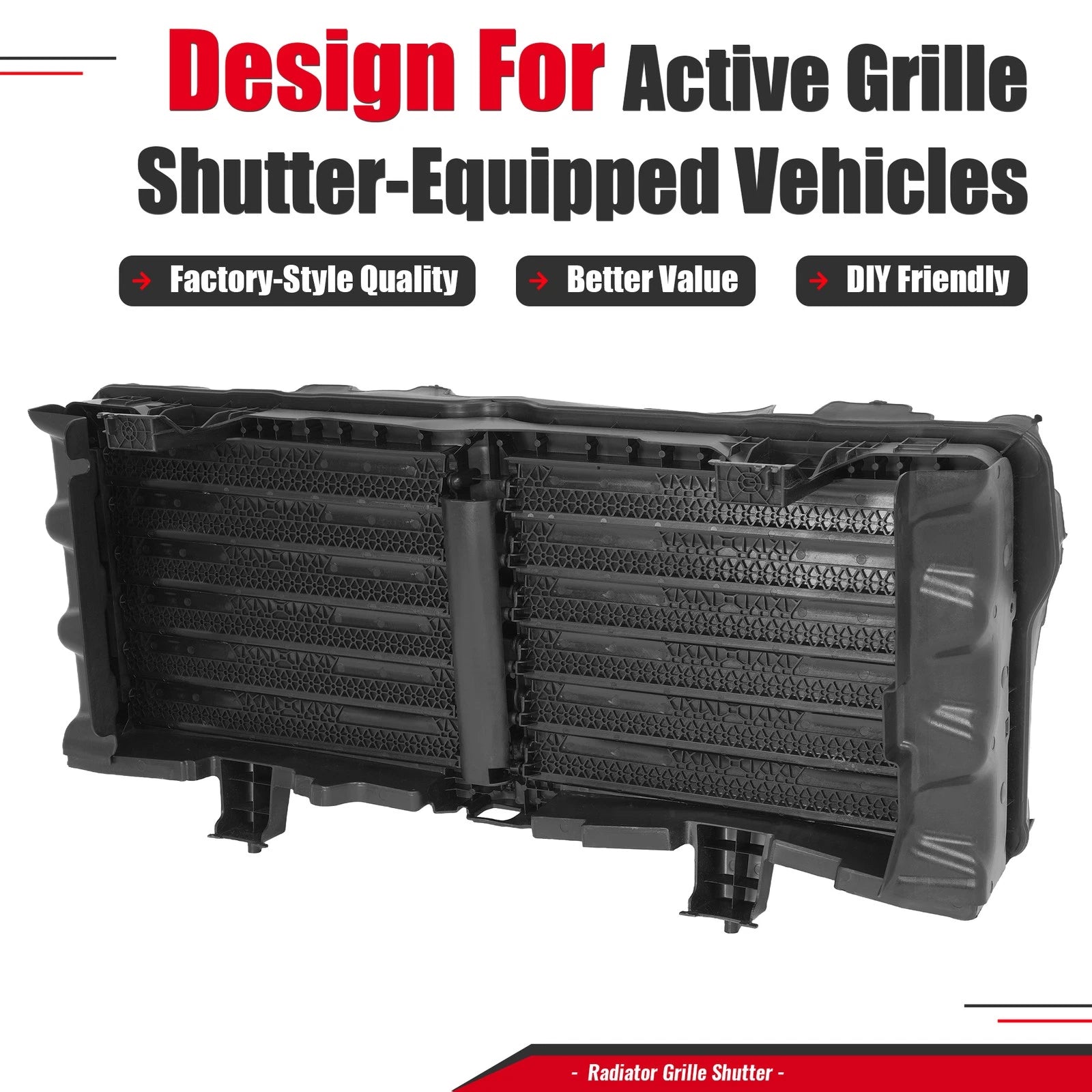 Active Grille Shutter Assembly for Nissan Titan/Titan XD (2016–2020)