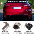 Set of 2 Decoration Tube Pipes for Porsche Cayenne (2018–2024) Stainless Steel