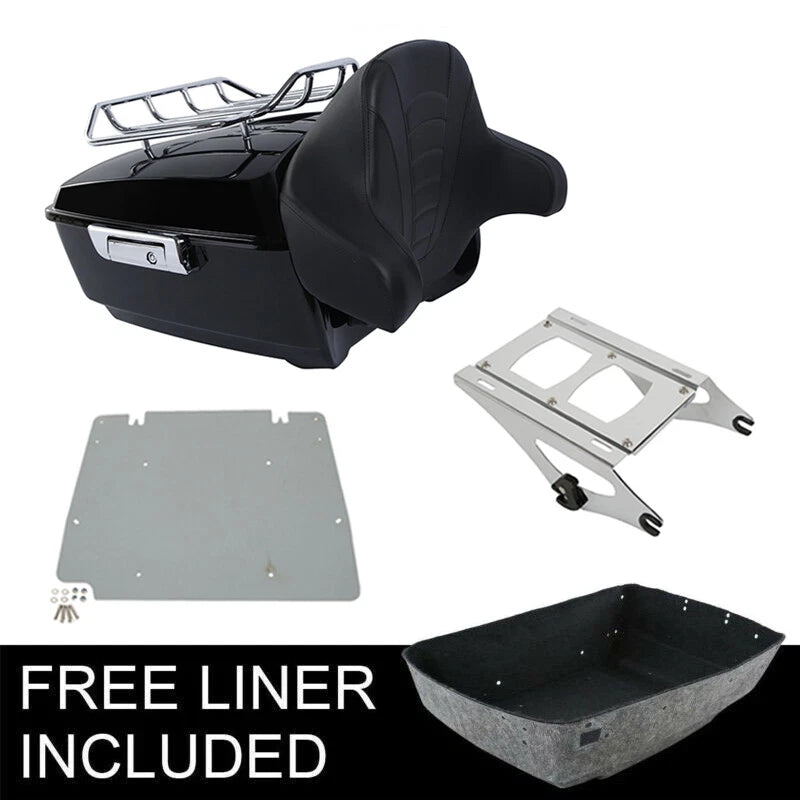 Trunk Rack Pad Mount Plate for Harley Electra Street Road Glide (2014–2026)