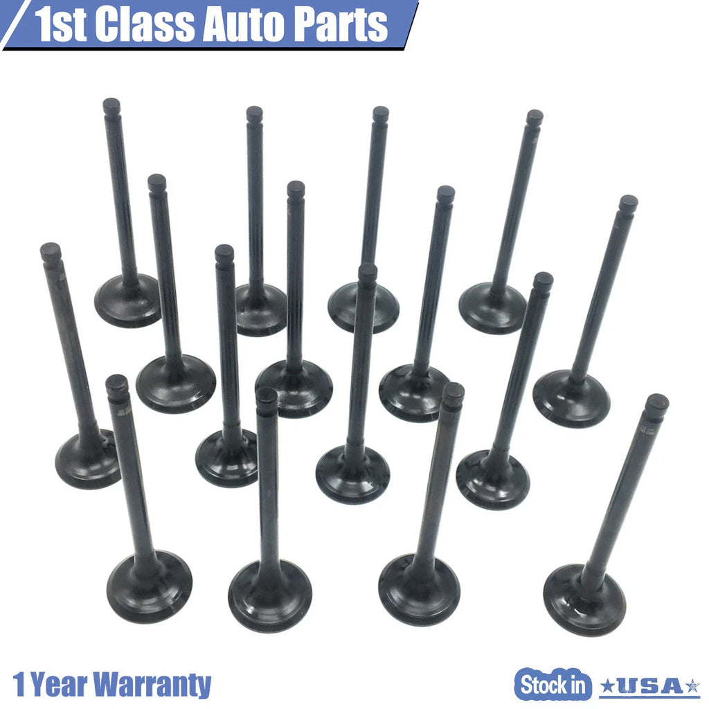 16PCS Exhaust Valve Kit for Mitsubishi Lancer, Kia Optima, Hyundai (1.6–2.0)