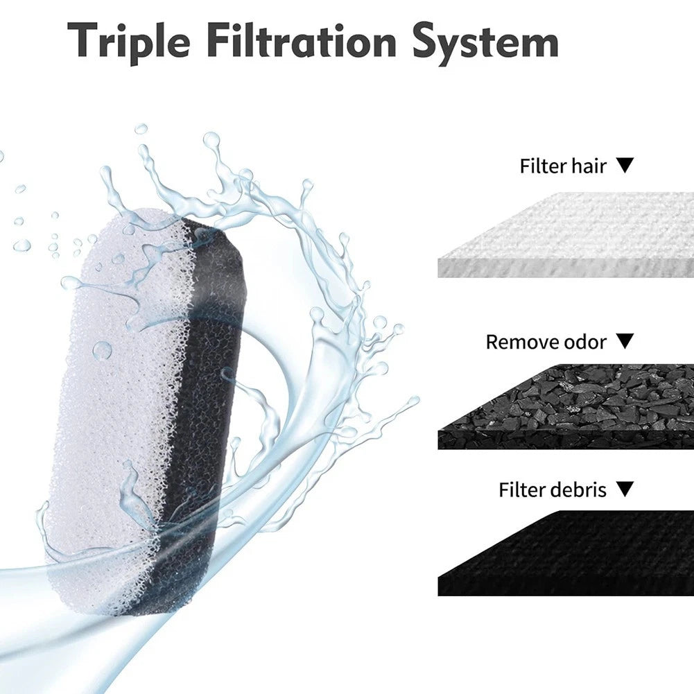 Pet Water Fountain Filter for Cat Dispenser (Cotton Mesh Design)