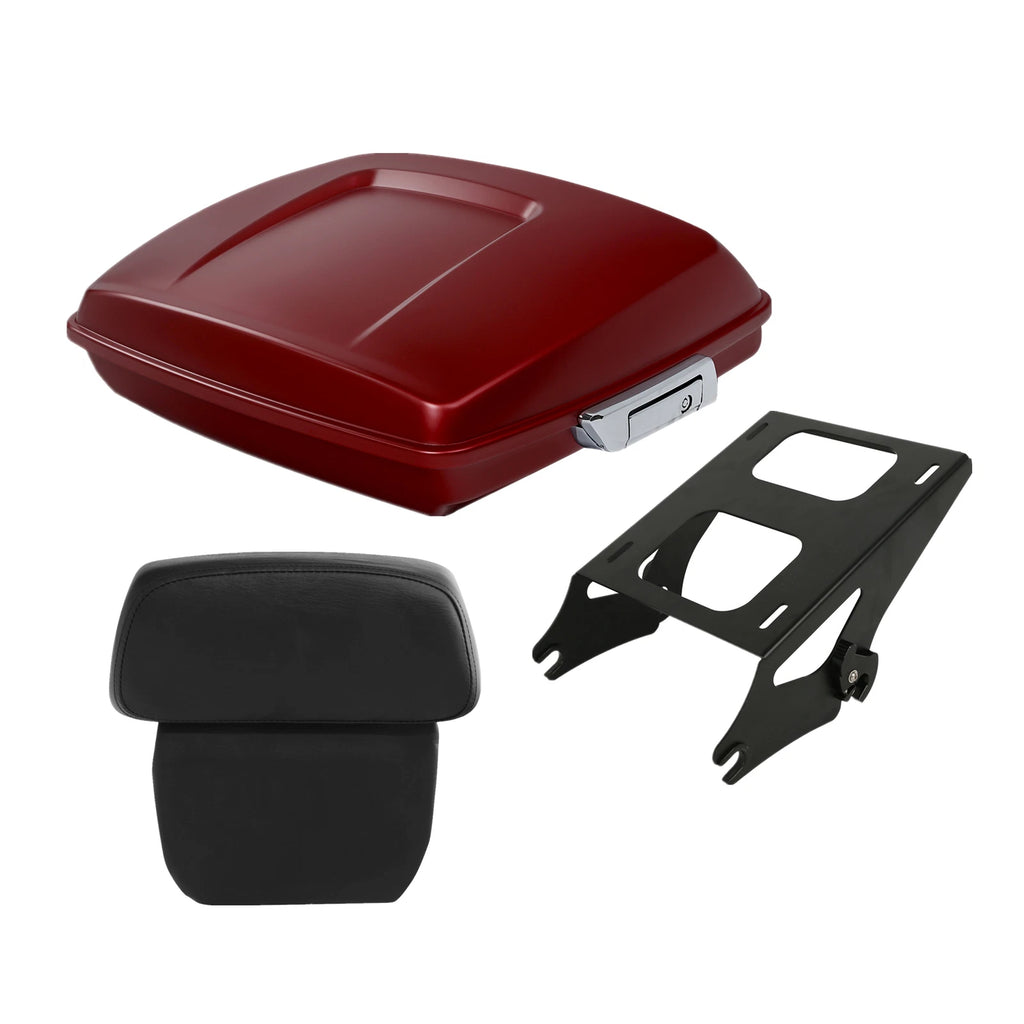 Razor Trunk Pad Mount for Harley Road Glide (2014–2024) Wicked Red Denim