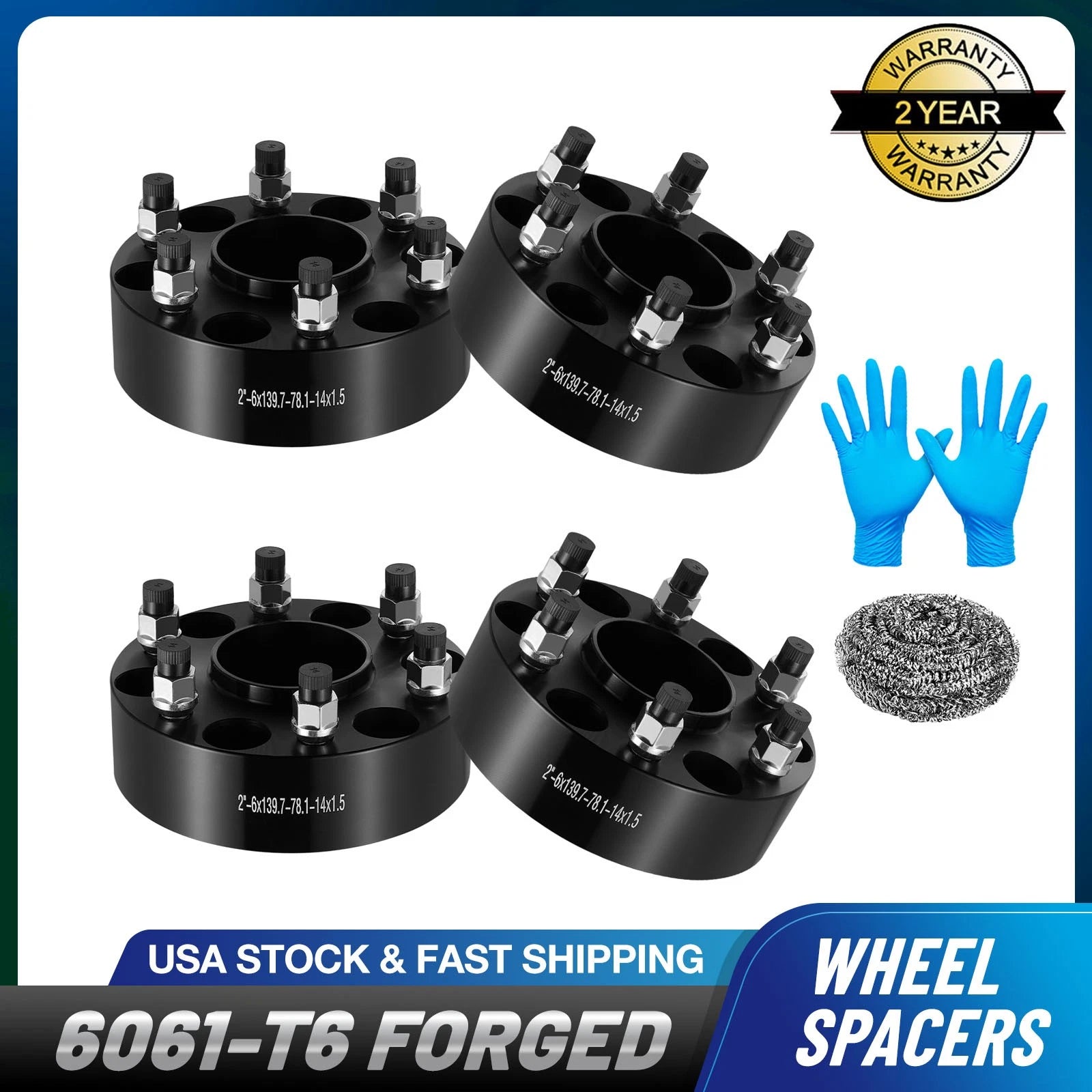 Set of 4 Hub Centric Wheel Spacers for Chevy Suburban 1500 (2000–2012)