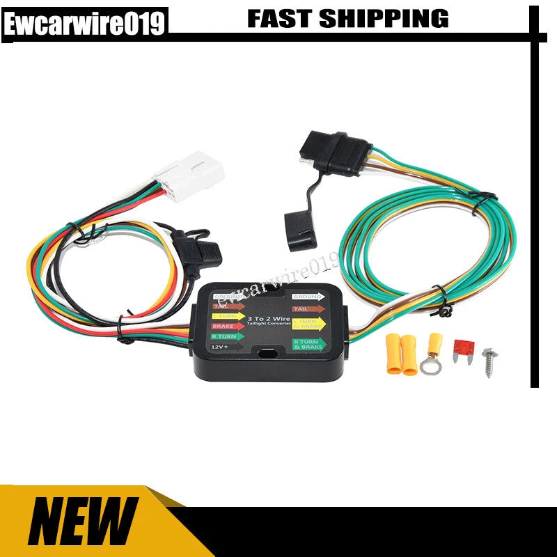 4 Way Trailer Tow Light Wire Harness Connector for Subaru Outback Forester (2010–2022)