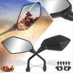 2Pcs Convex Side Rear View Mirrors for ATV (Universal Fit)