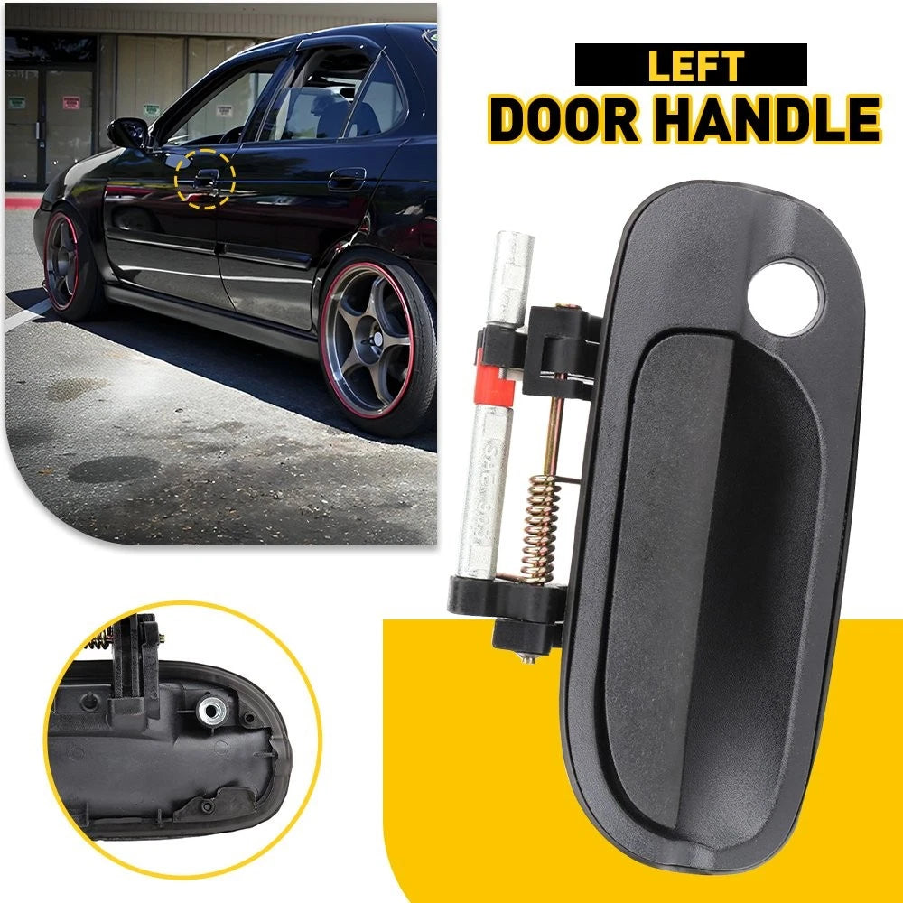 Exterior Door Handle for Nissan Sentra (2000–2006) Front Left Smooth Black