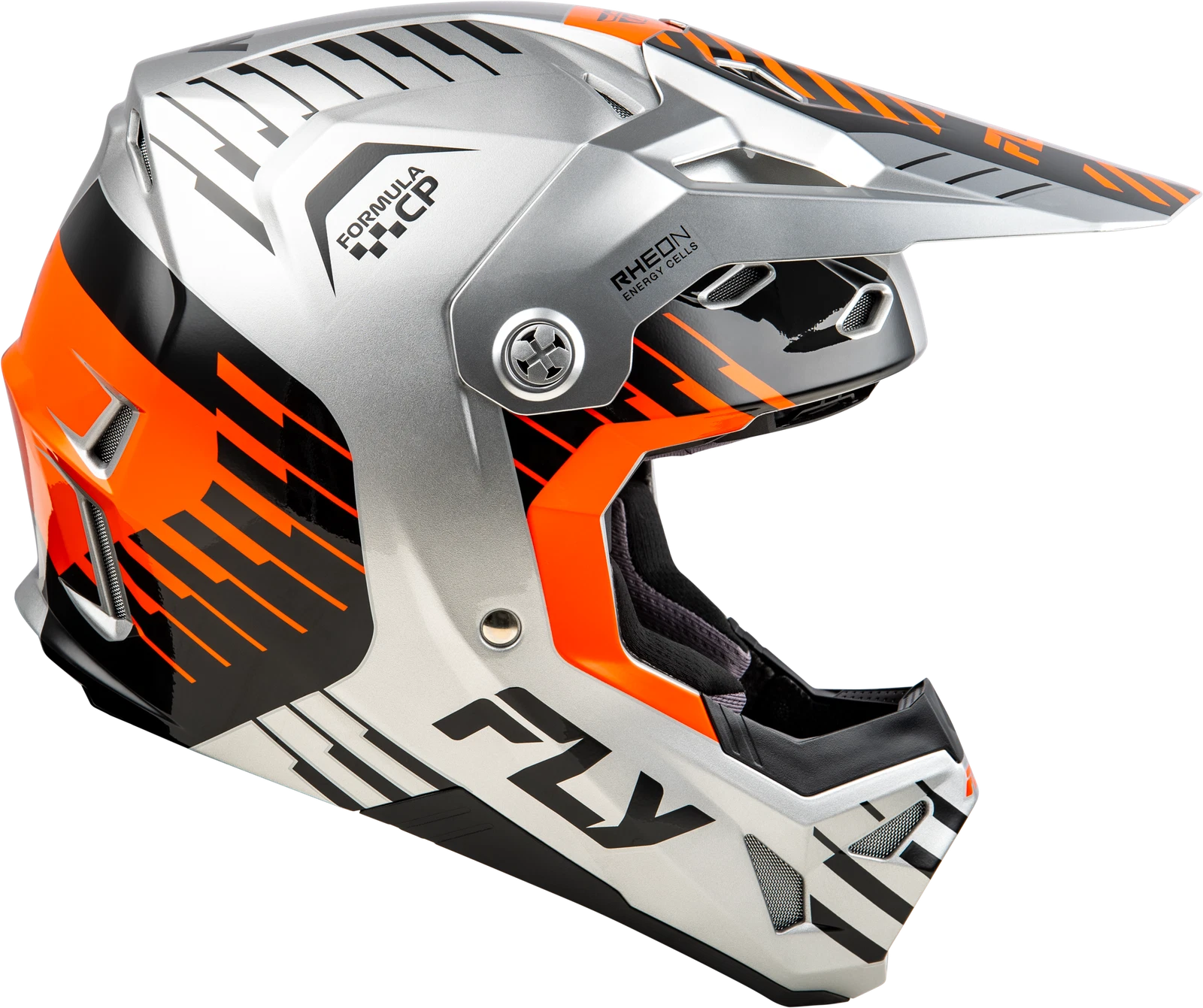 Fly Racing Formula CP Slice Helmet for Offroad (2X-Large) Grey/Orange