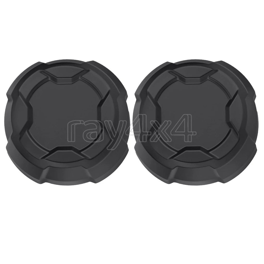 Set of 2 Rear Matte Black Rim Caps for Polaris Ranger Crew SP 570 (2022–2025) 1524066-458