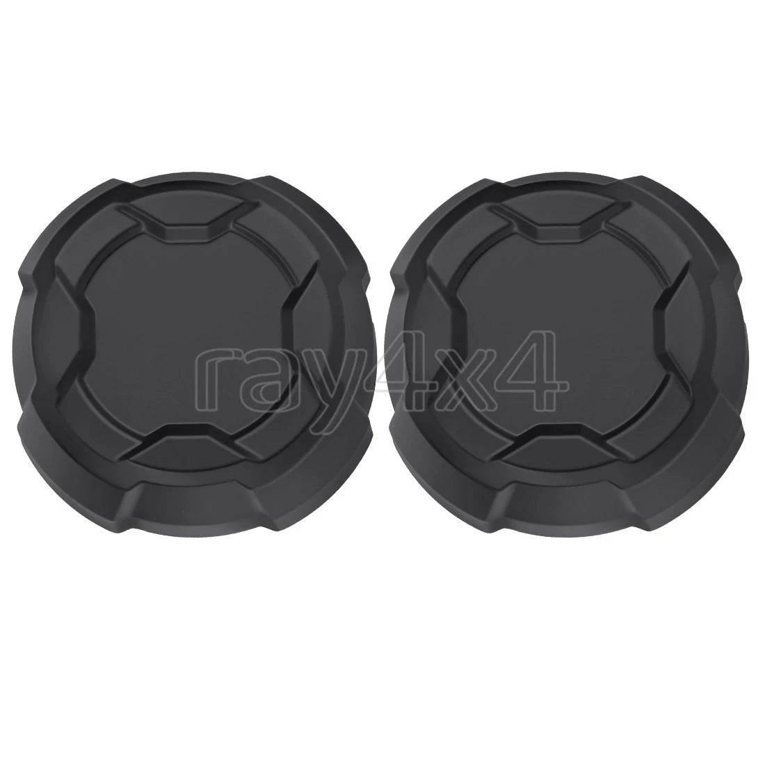 Set of 2 Rear Matte Black Rim Caps for Polaris Ranger Crew SP 570 (2022–2025) 1524066-458
