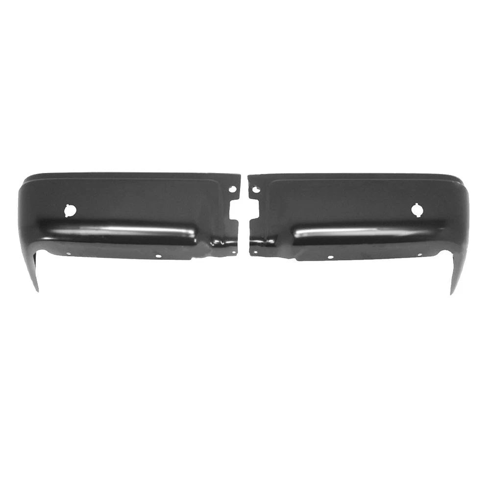 Set of 2 Primered Steel Rear Bumper Ends for Ford F150 (2009–2014)