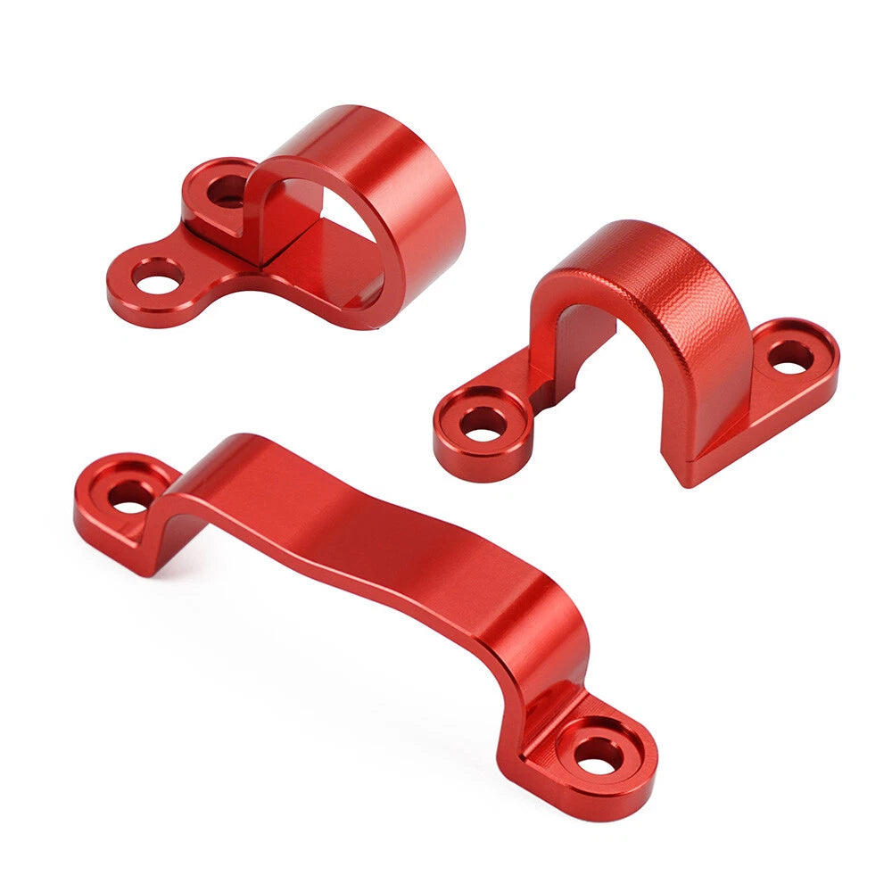 Billet Rear Brake Line Hose Clamps for Honda CRF450R CRF450X (2002–2017)