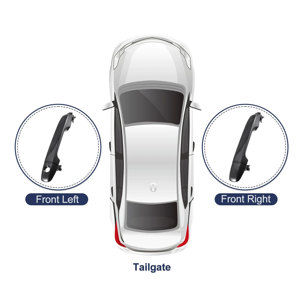 2 Pcs Exterior Door Handle for Toyota Camry  718844651912