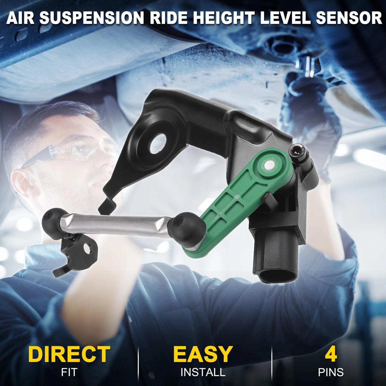 Air Suspension Ride Height Level Sensor for Audi A4 (2008–2016) No. 8K0941309D Rear Left