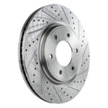 Front Brake Disc and Pad Kit for Nissan Titan (2008–2022) Cross-drilled Slotted
