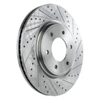 Front Brake Disc and Pad Kit for Nissan Titan (2008–2022) Cross-drilled Slotted