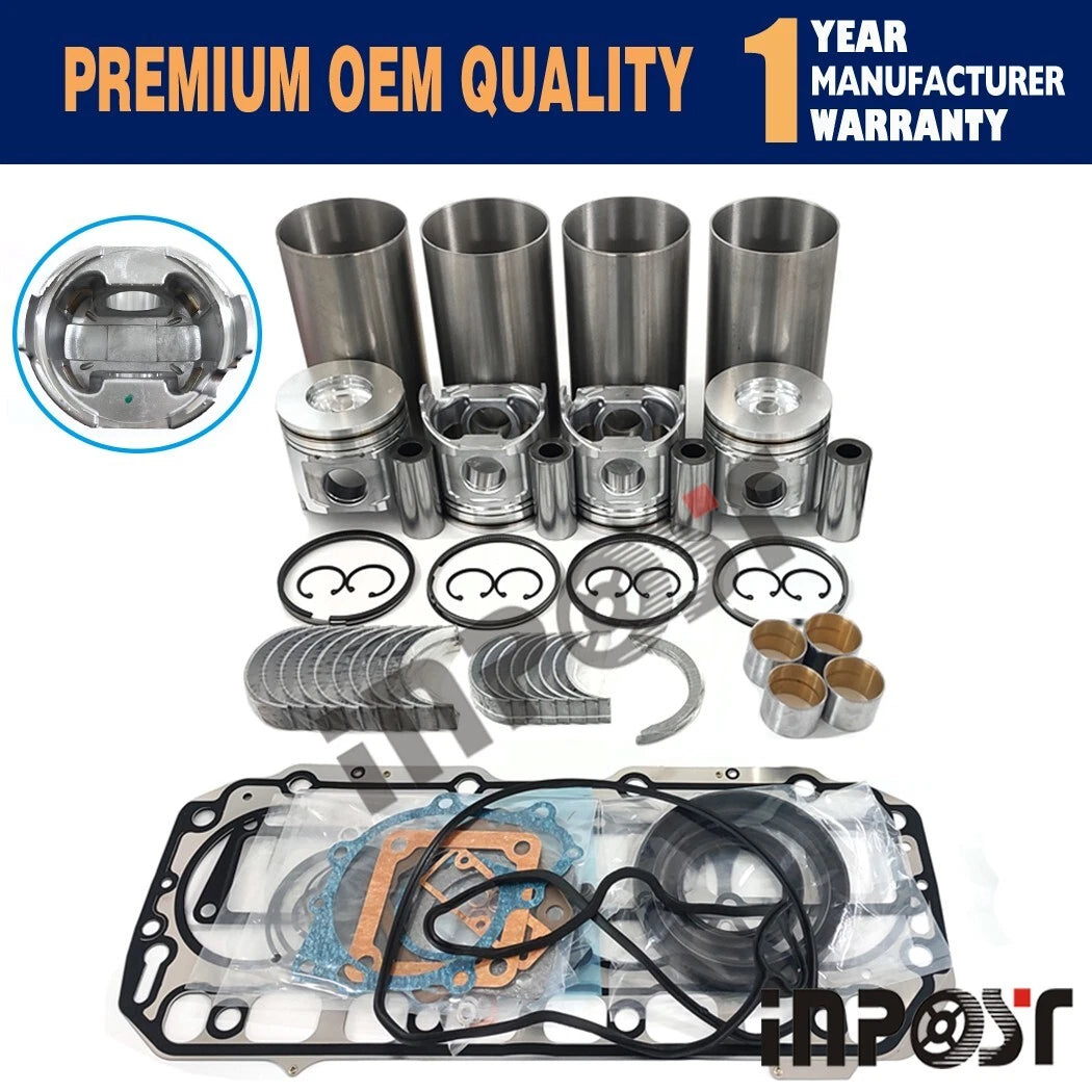 4TNV106 Overhaul Rebuild Kit for Yanmar 4TNV106T-XTBL1 (Takeuchi TL150)
