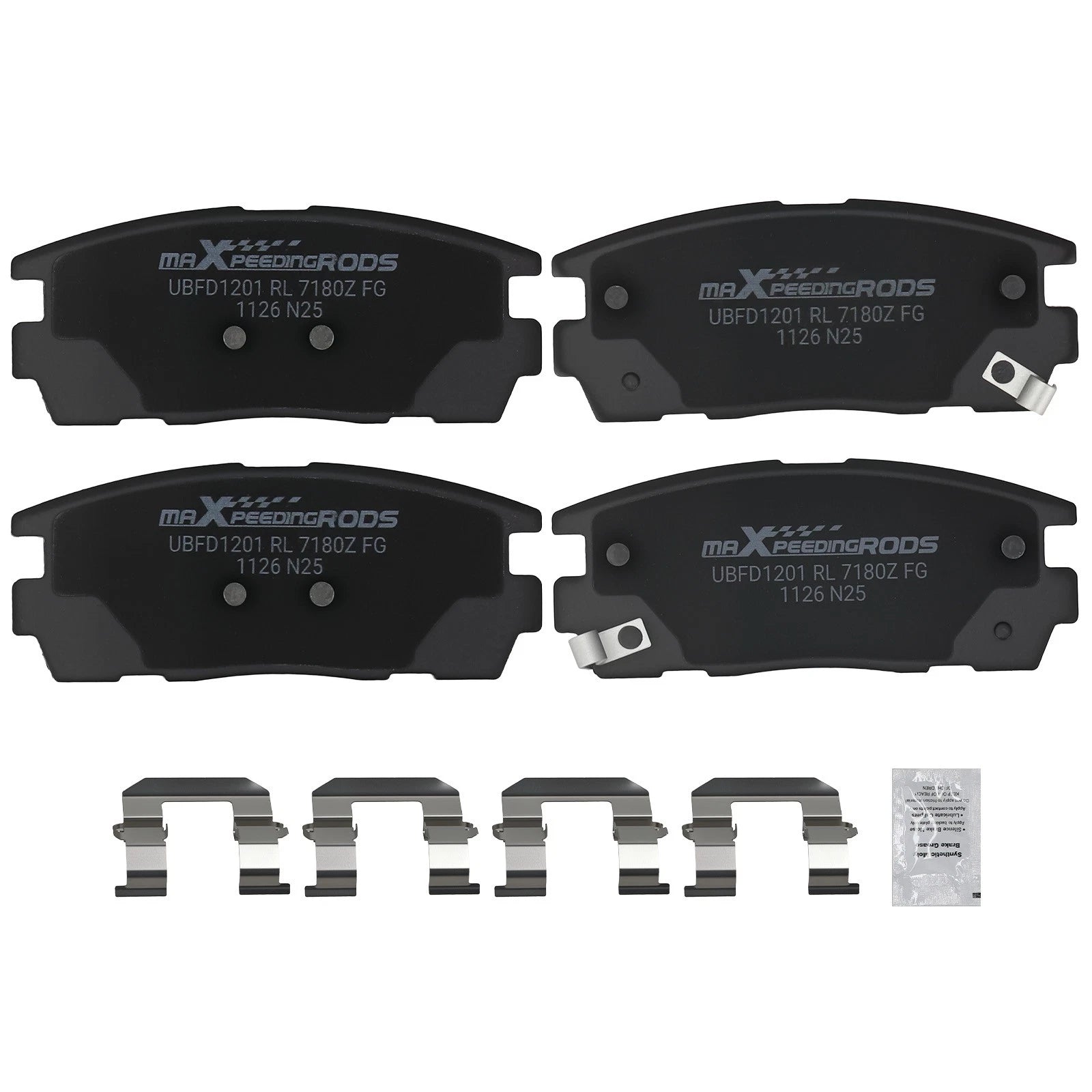 Rear Ceramic Brake Pads for Saturn Vue 2008-2010, Suzuki XL-7 2007-2009
