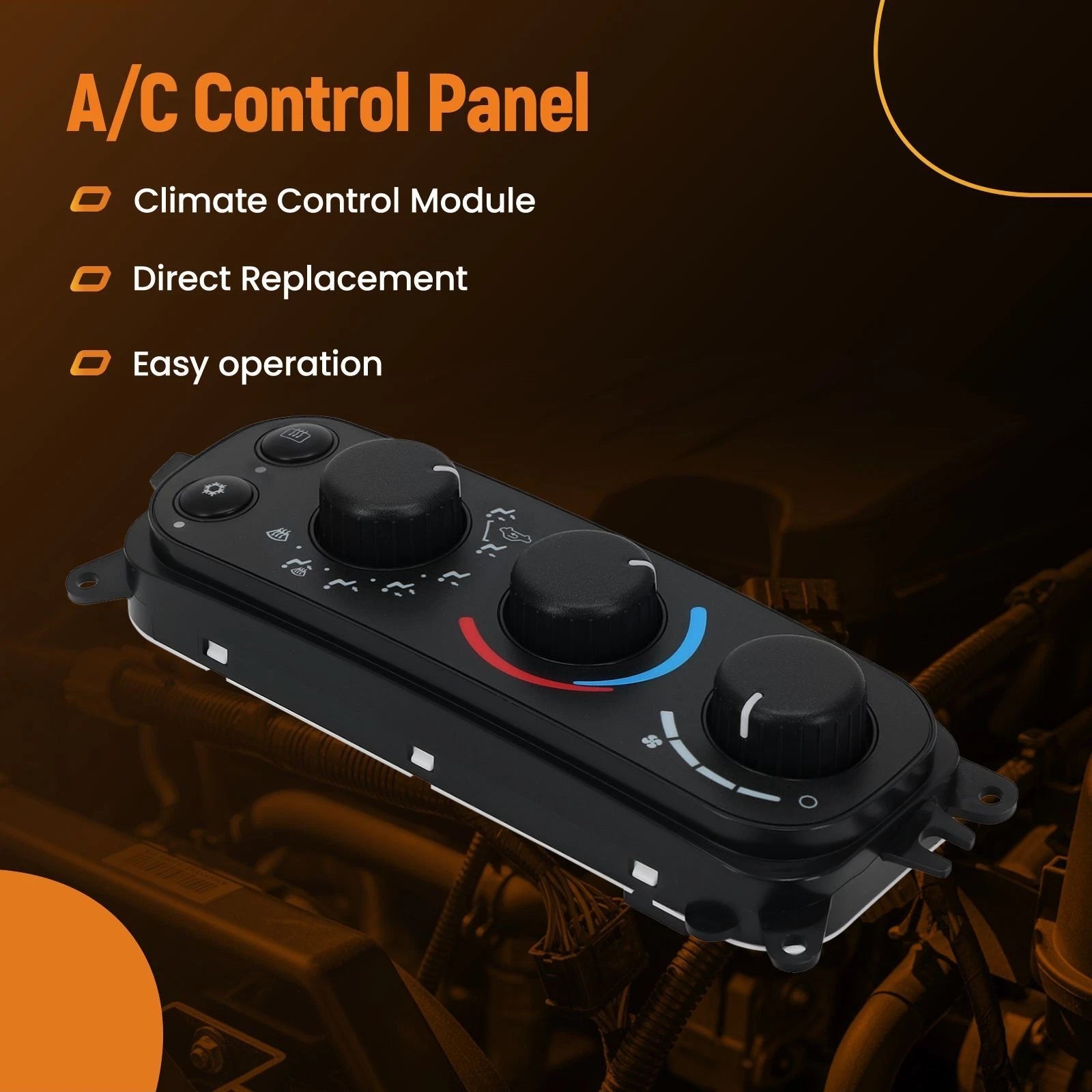 HVAC Climate Control Module for Dodge Ram 1500 2500 (2002–2005) 55055905AA 599-212