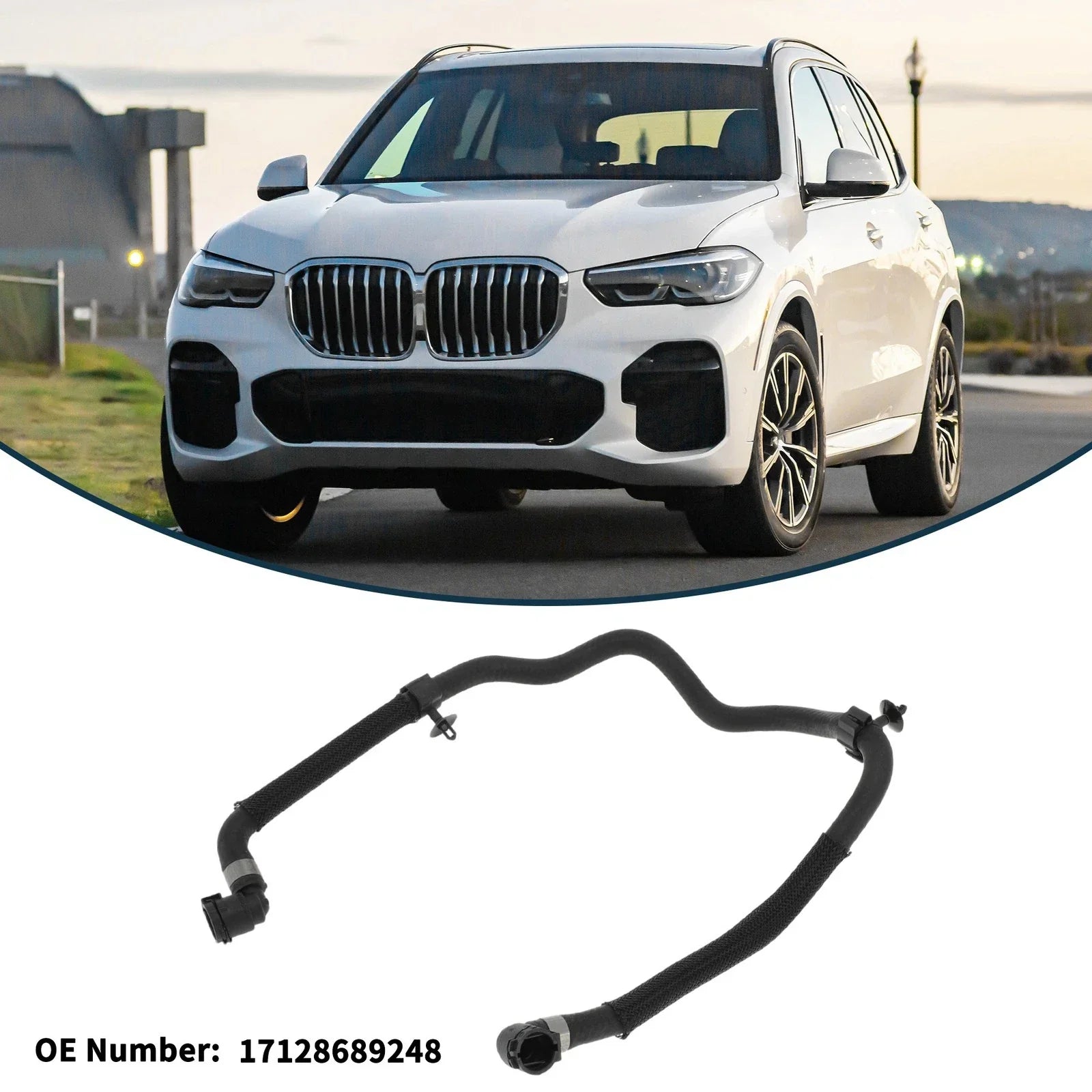 Radiator Hose for BMW X5 Rubber Coolant Pipe (2019-2022)