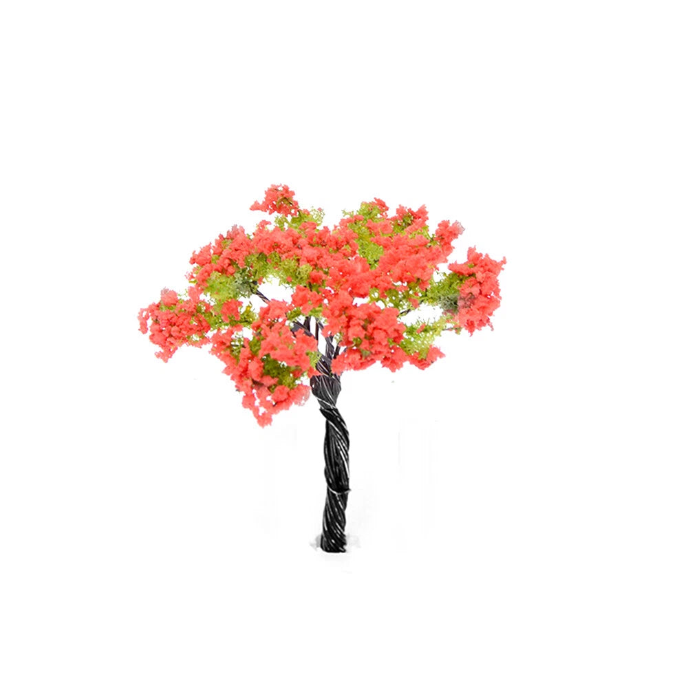 20Pcs 2.55" Flower Model Trees for Miniature Garden Diorama (N/A)