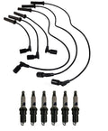 Set of 6 Ignition Wires & ACDelco Rapidfire Spark Plugs for Chevy Buick V6