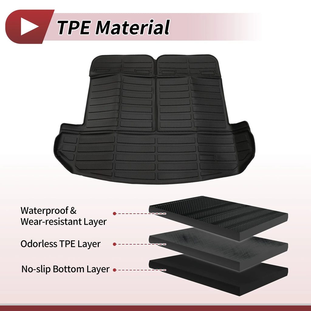 Trunk Mat for Kia Sorento (2021–2025) TPE Cargo Liner Black