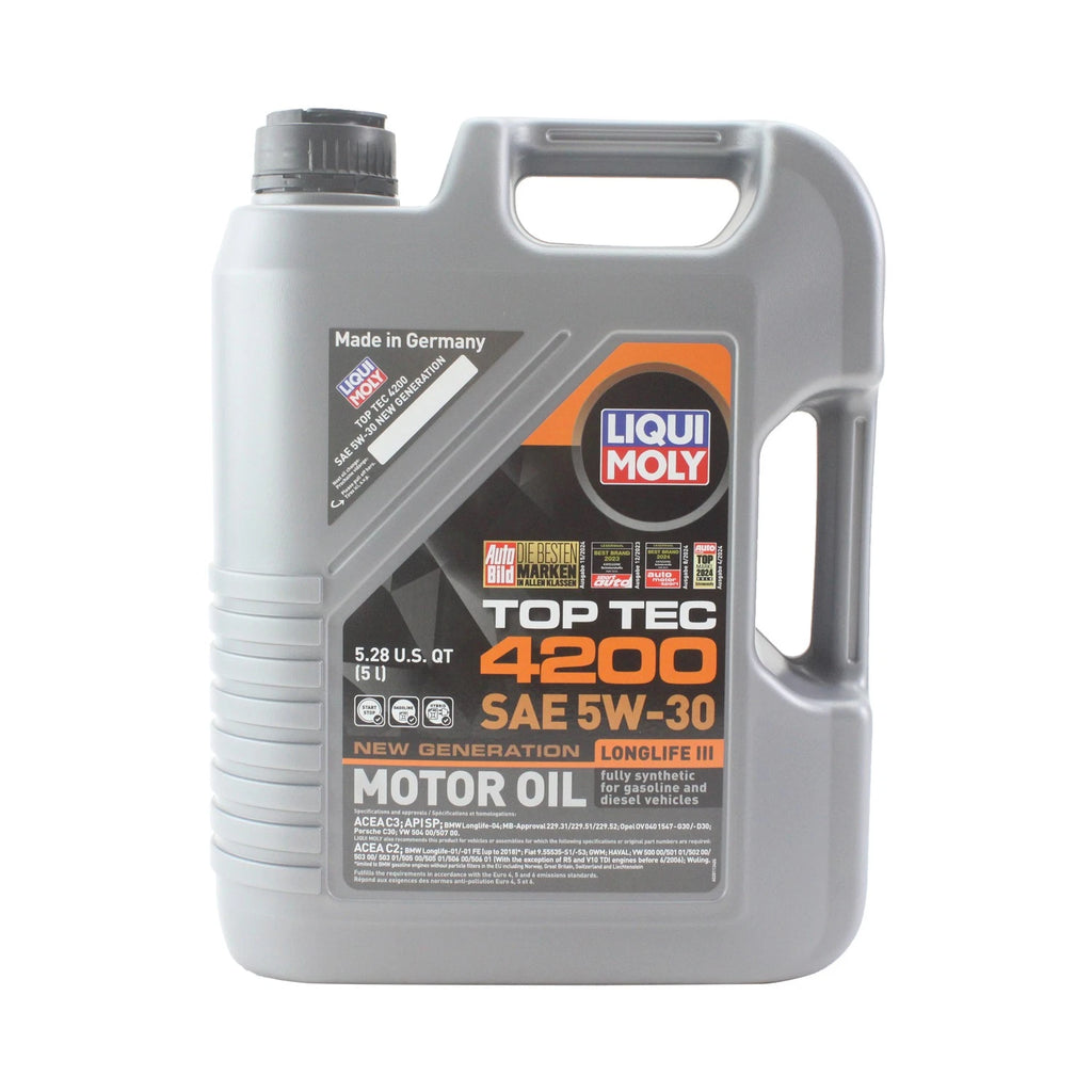 7L Liqui Moly Top Tec 4200 5W30 Engine Oil Change Kit for Audi A6 Quattro (2012–2018)