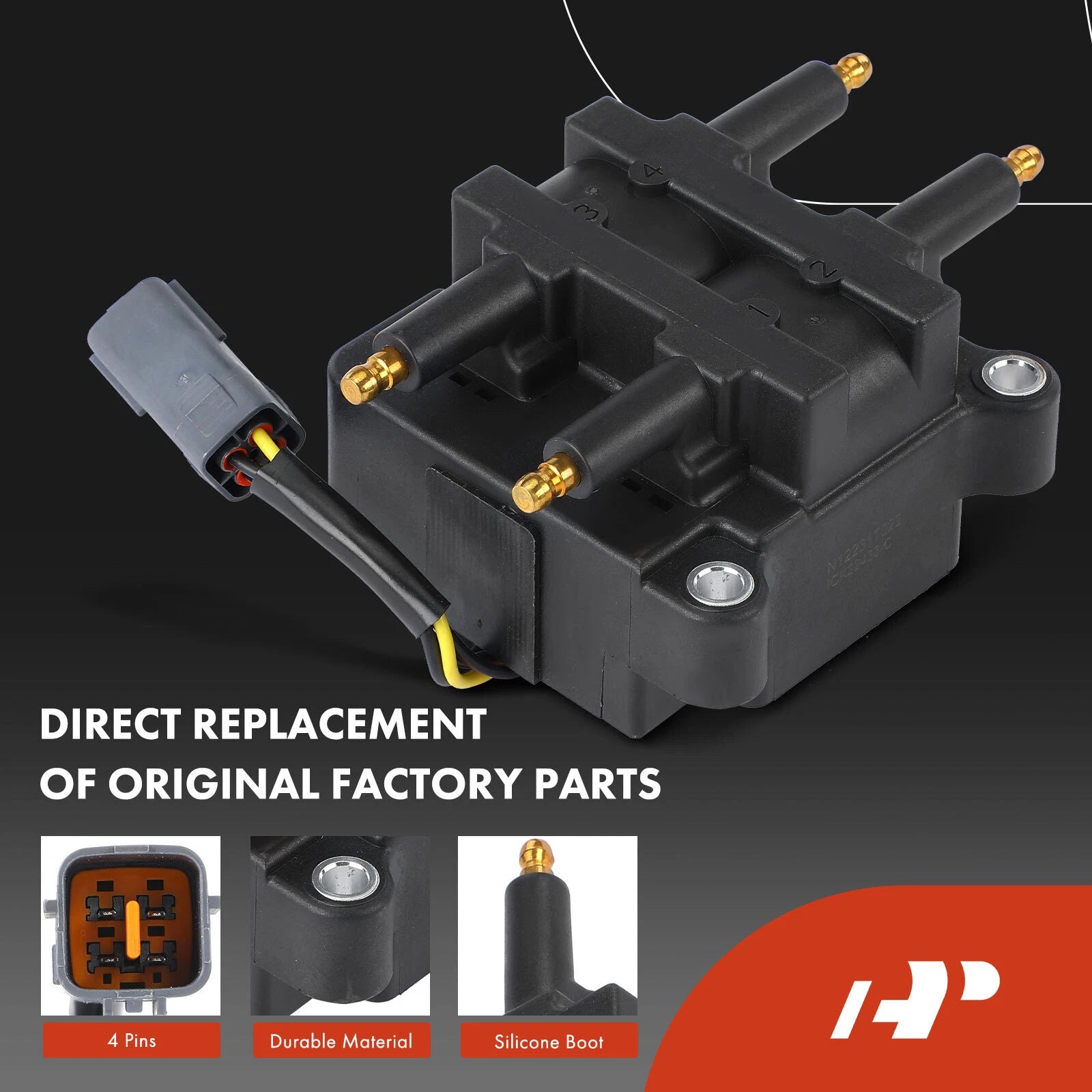 1x Ignition Coil & 4x Iridium Spark Plugs for Subaru Forester