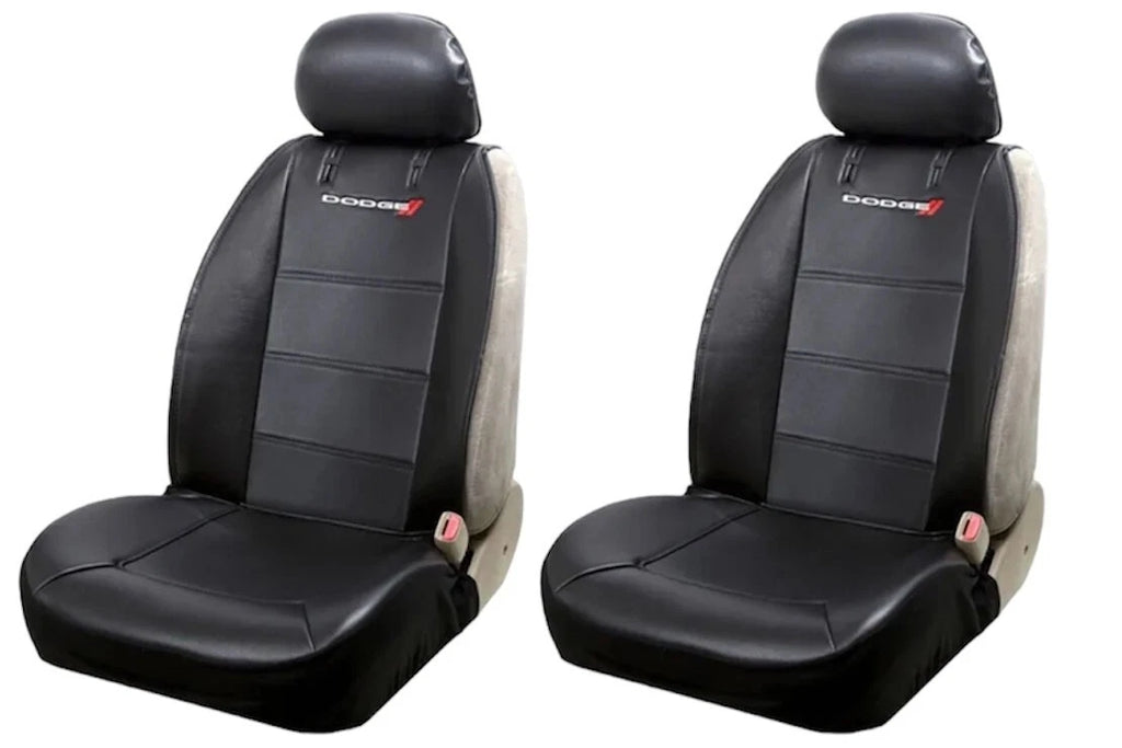 Set of 6 Dodge Elite Logo Seat Covers, Floor Mats, Steering Wheel Cover