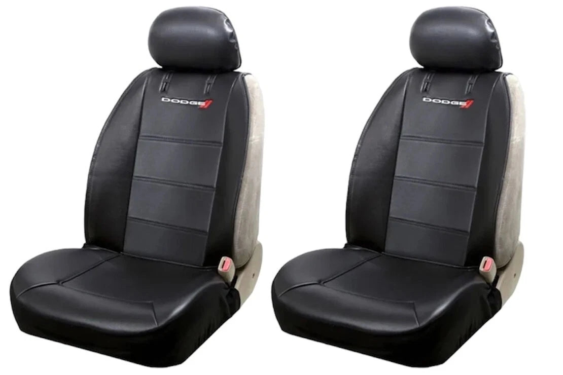 Set of 6 Dodge Elite Logo Seat Covers, Floor Mats, Steering Wheel Cover