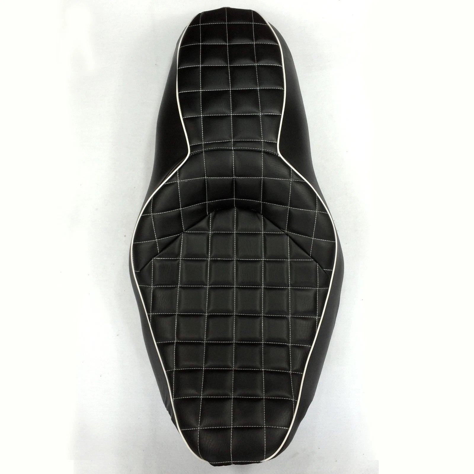 Custom 2-Up Check Style Seat for Harley FLHR FLHX (2007–2015)