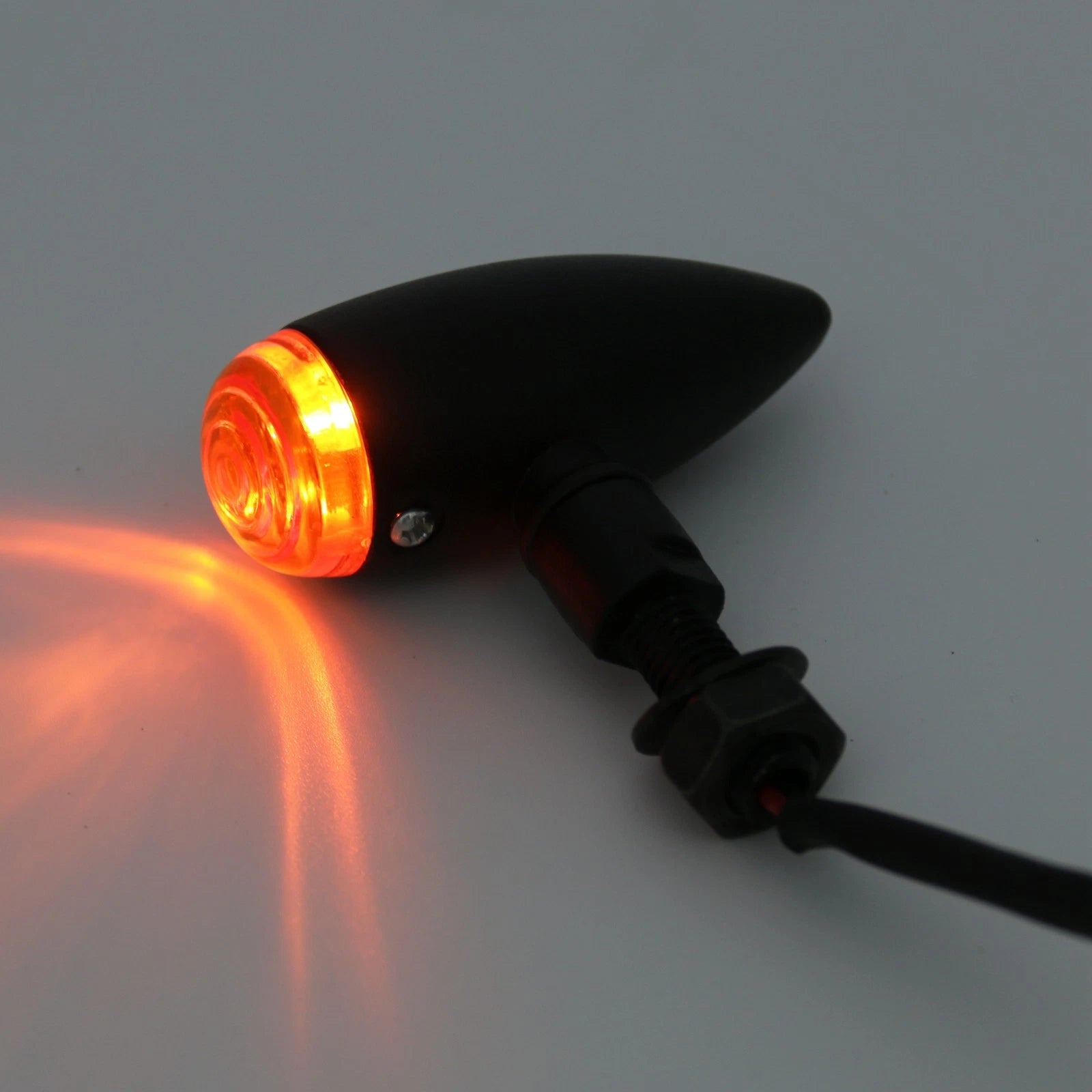 2X Black Bullet Turn Signal Light for Harley Softail Dyna Sportster V-Rod