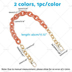 2Pcs Acrylic Bag Strap for Detachable Clutches