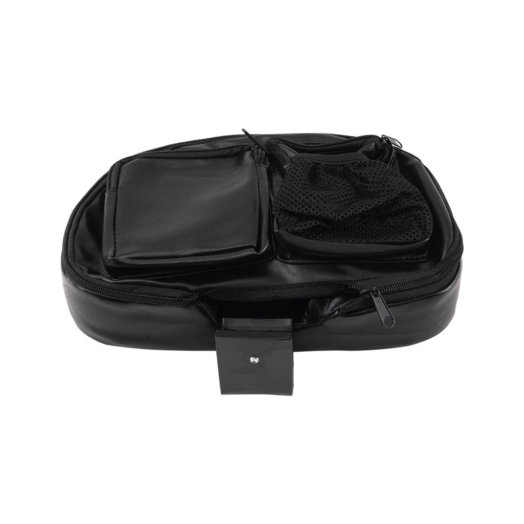 2-Up Saddle Seat for Harley Touring FLH (2009–2020) Black Leather Foam