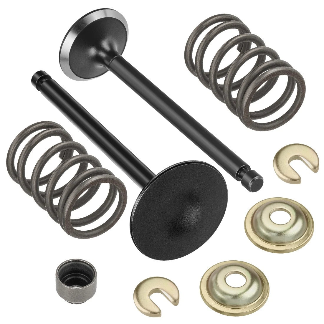 Intake & Exhaust Valve Kit with Springs & Seals for Yamaha Golf Cart G11 G16 G20 G21 (1995–2002)
