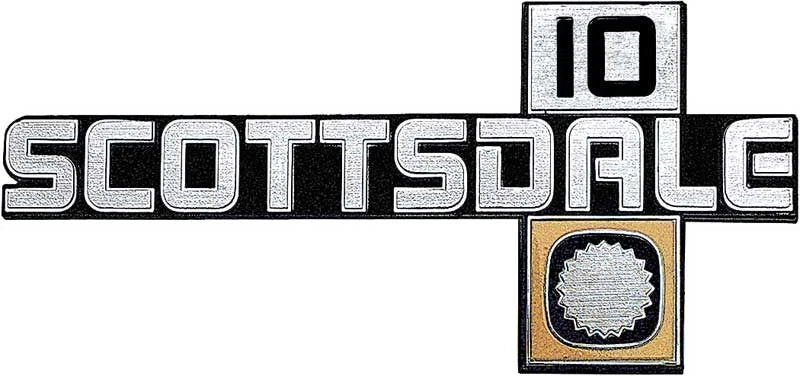 Front Fender Emblem Replacement for Chevrolet C10 Scottsdale (1981–1987)