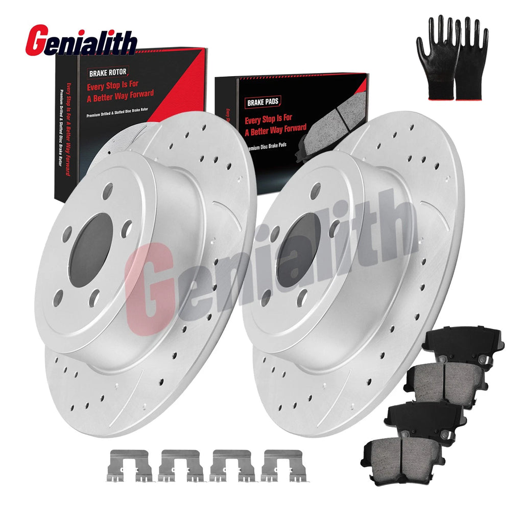 320mm RWD Rear Brake Rotors & Pads for Dodge Charger Challenger (2006–2020)