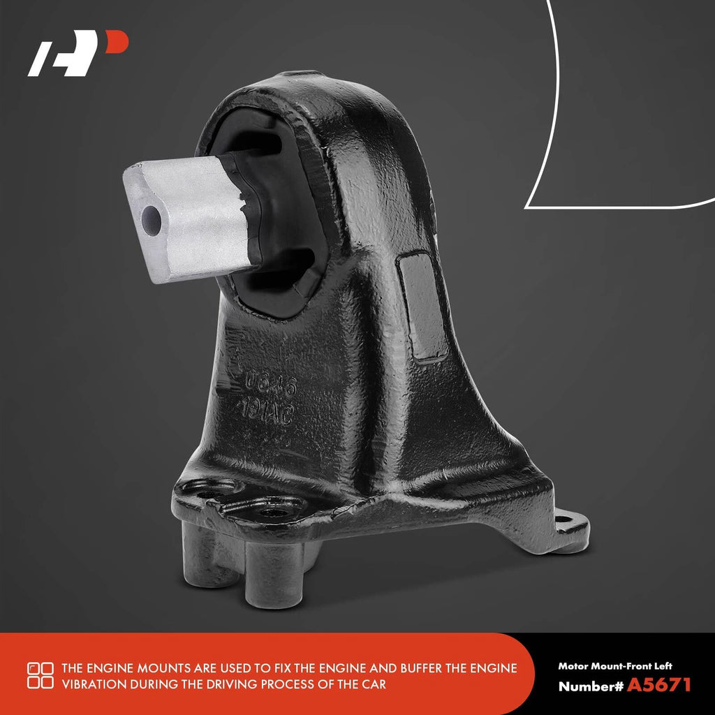 2X Front Engine Motor Mount for Jeep Wrangler (2012-2017)
