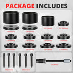 19pcs Front Wheel Bearing Press Kit Tool Set for Universal Applications