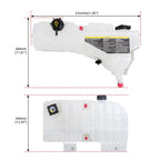 Coolant Reservoir Tank w/ Cap & Sensor for Kenworth W900 T600 T660