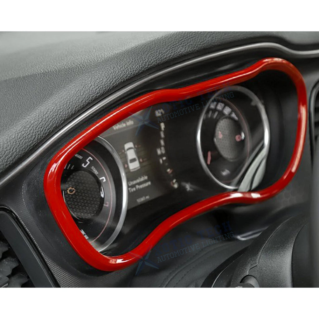 Sporty Racing Red Interior Trim Cover Decor for Dodge Challenger (2015-Up)