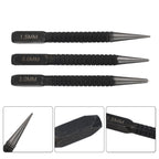 Marking Center Punch Set of 3 - 1.5mm, 2mm, 3mm Alloy Steel