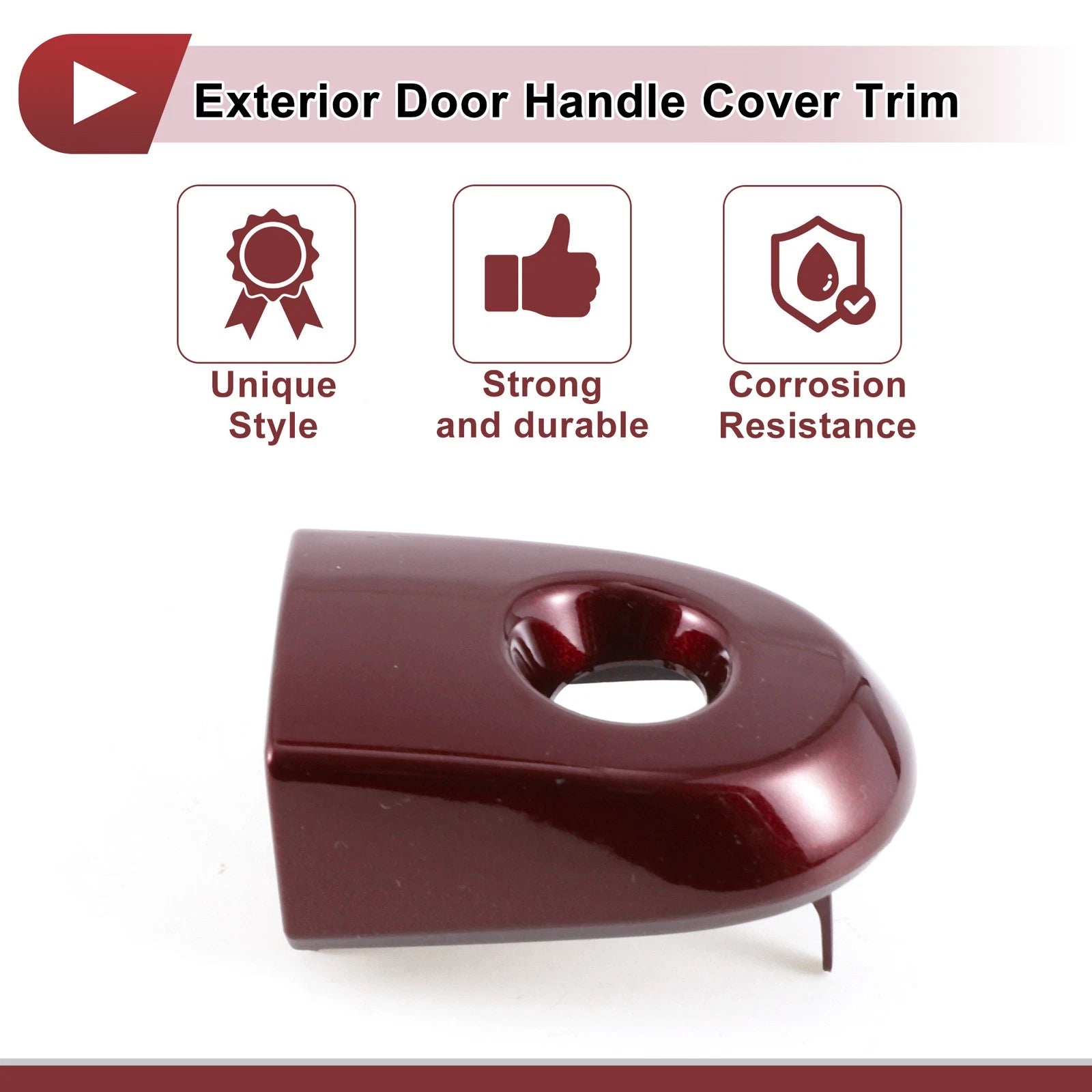 Exterior Door Handle Cover Trim No. 80644EL11A for Nissan Versa (2007–2012) Red