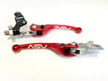 2X ASV F4 Front Brake Clutch Perch Levers Red for Yamaha Banshee Blaster (1995–Present)