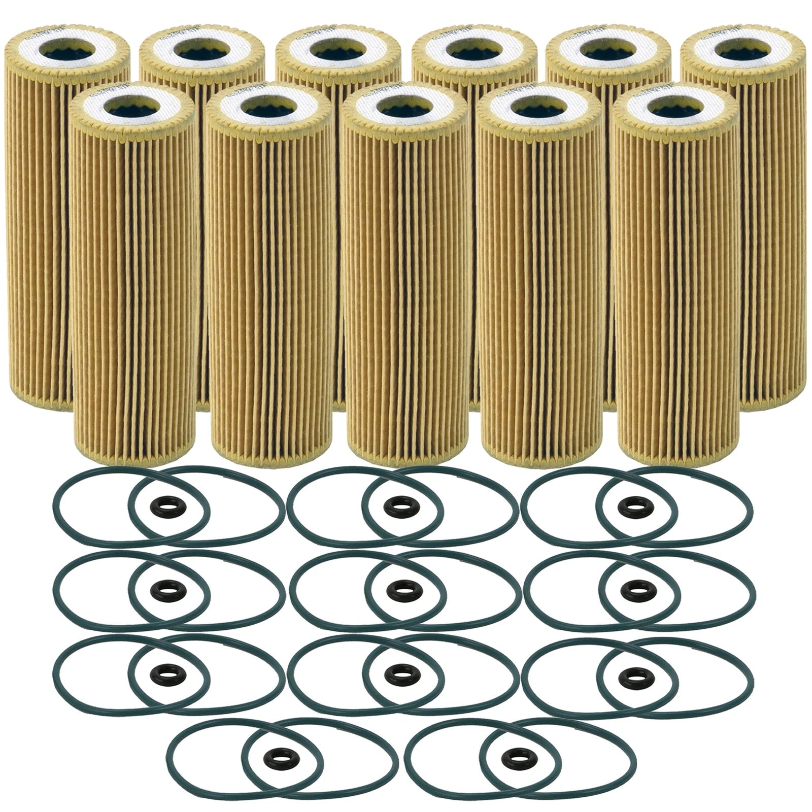 Set of 11 Engine Oil Filters for Ford Lincoln V6 Turbo