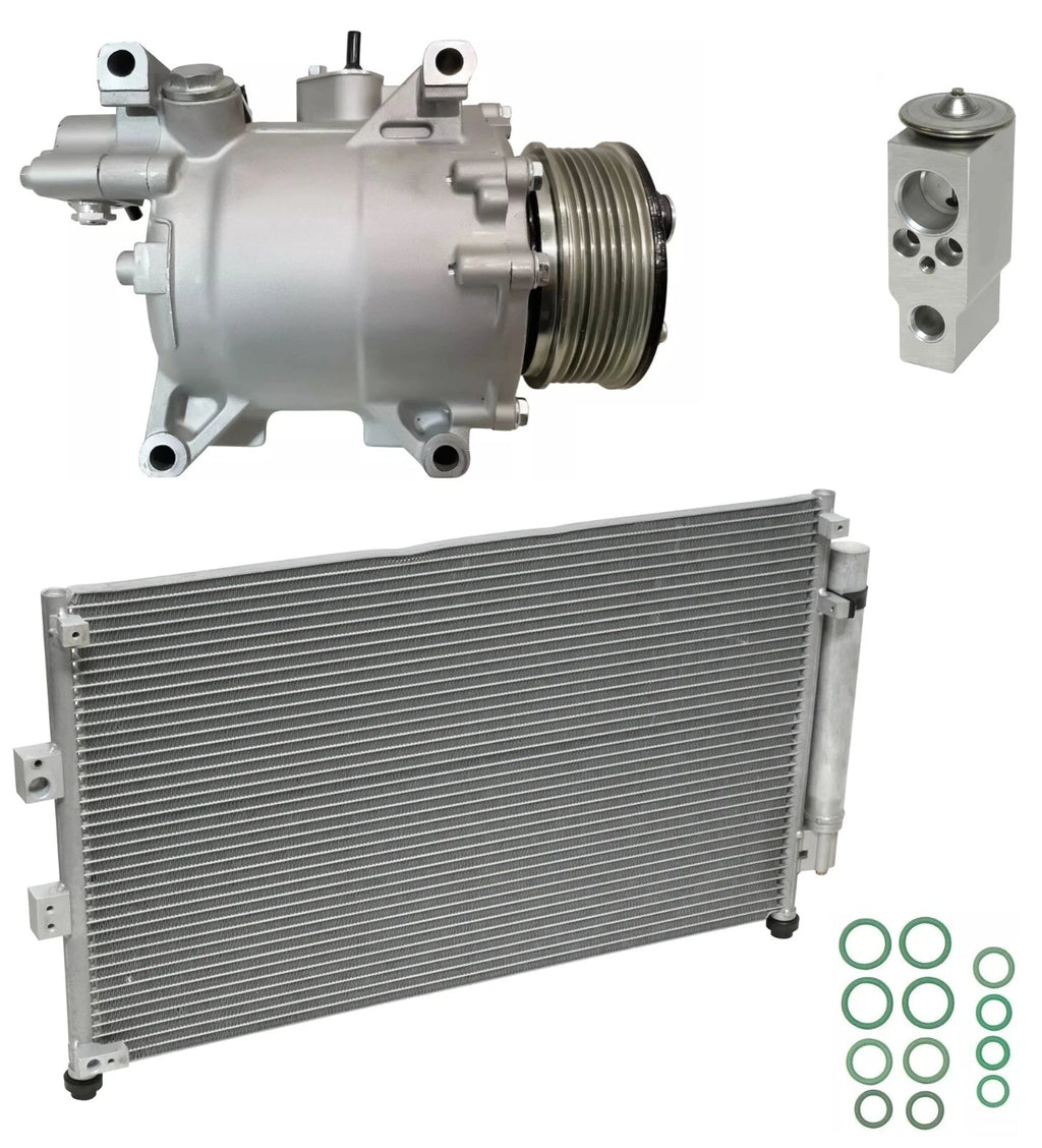 AC Compressor Kit with Condenser for Honda Civic Sedan 2.0L (2009–2015)