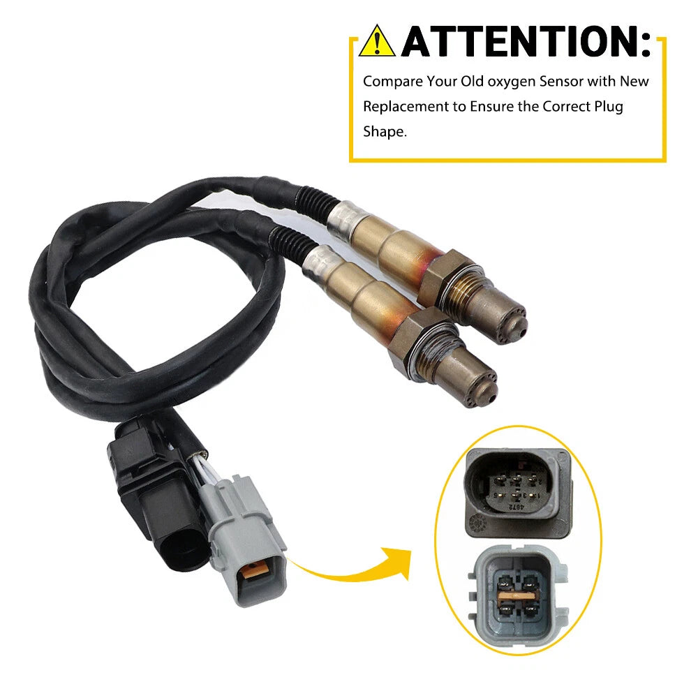 2X Up/Downstream Oxygen Sensors for Kia Rio, Soul (2012â2015)